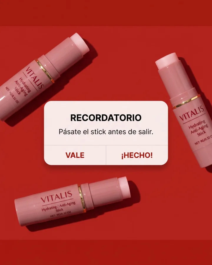 Recordatorio: pásate el stick antes de salir. Vale. ¡Hecho!